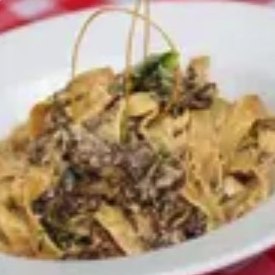 Pasta lomo e funghi porcini